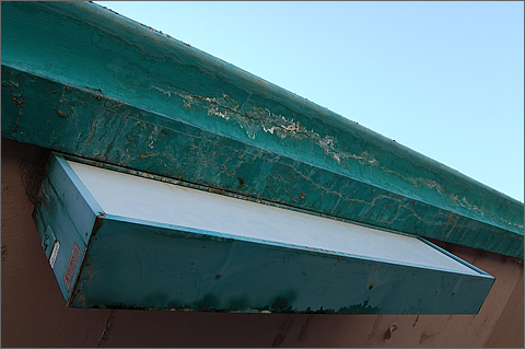 Architectural Photography - Decaying roof edge at vacant store, Tucson, Arizona