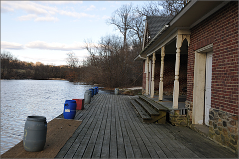 Architectural photography - Westtown Lake boat house, Pennsylvania