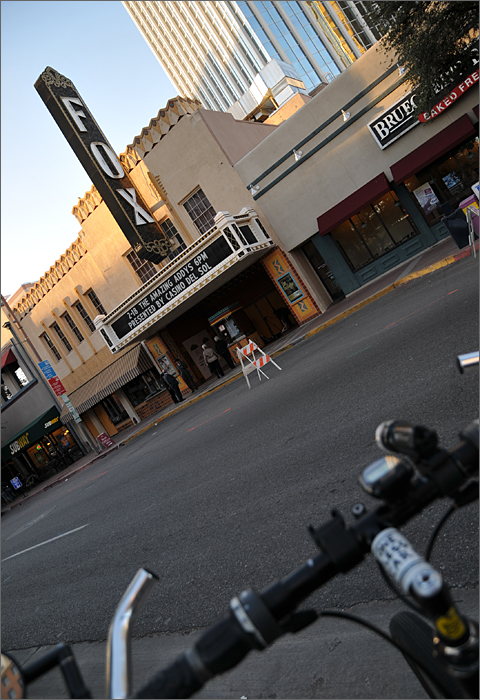 Bicycle photography - bike outside Fox Tucson Theatre, Arizona