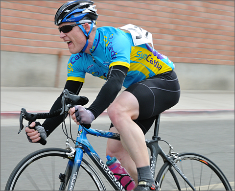 Bicycle photography - Male racer at UA Criterium, Tucson, Arizona