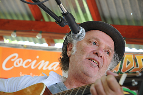Event photography - Michael McGarrah performing at the 2012 Tucson Folk Festival