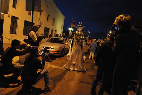 Event photography - Photographers shooting All Souls Procession marcher, Tucson, Arizona