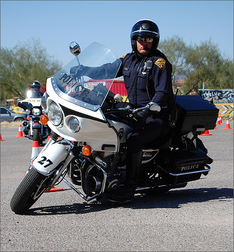 Event photography - Tucson Law Enforcement Motorcycle Festival and Swap Meet police on bikes demo