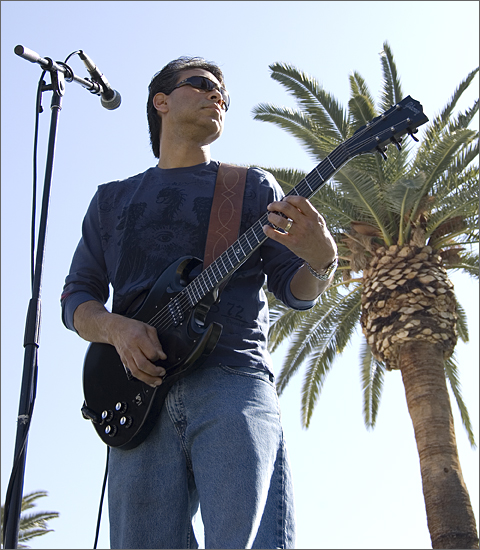 Event photography - Spirit Familia guitarist Richard Rivera plays at Tucson Carnaval 2010