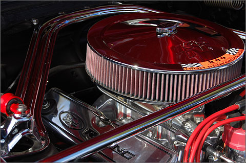 Event photography - Auto engine at Tucson's Fords on Fourth car show