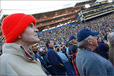 Event photography - Watching the Wolverines lose in Michigan Stadium, Ann Arbor