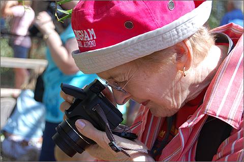 Event photography - Judy Vorfeld at the Desert Botanical Gardens' Butterfly Pavilion