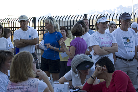 Crowd gathers before the start of Meet Me at Maynard's in Downtown Tucson, Arizona