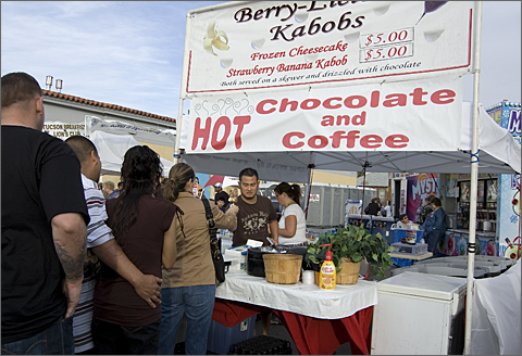 Event photography - Food line at the 4th Avenue Street Fair, Tucson, Arizona