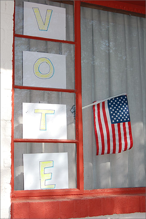 Event photography - Homemade election display in Tucson, Arizona