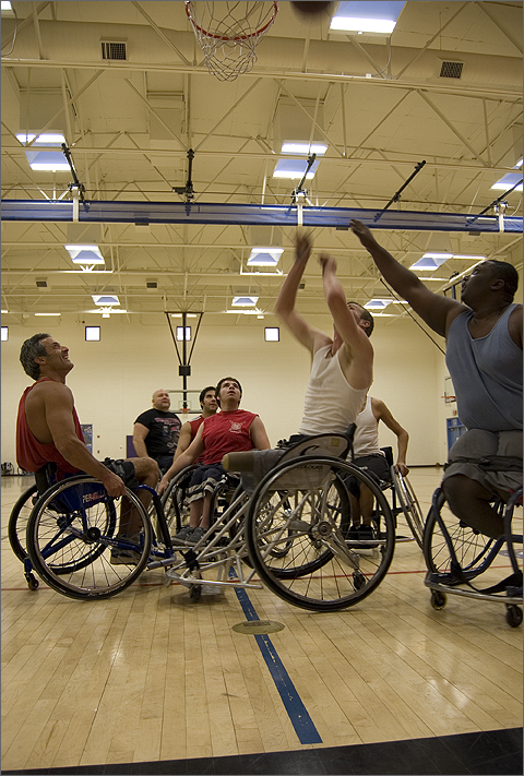 Tucson Lobos wheelchair basketball scrimmage