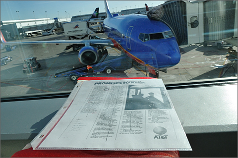 Photo essay - diction rehearsal script in Chicago Midway Airport