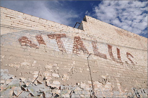 Architectural photography - west wall of former Green Dolphin night club, Tucson, Arizona