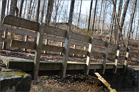 Photo essay - wooden bridge at Penn Wood School, Westtown, Pennsylvania