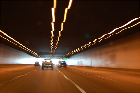Travel photography - From the Interstate 10 tunnel near Phoenix Sky Harbor Airport