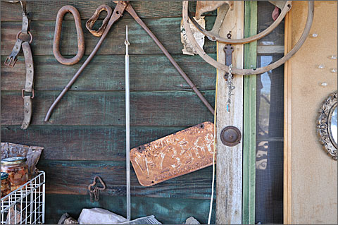 Travel photography - Mining relics at Vulture Roost store at Vulture Mine near Wickenburg, Arizona