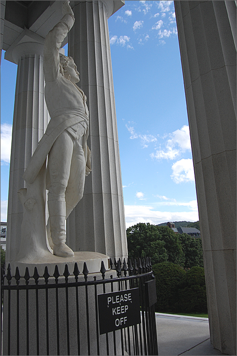 Travel Photography - Ethan Allen statue at the Vermont State House, Montpelier