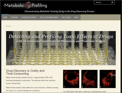 Website redesign - new site for Metabolic Profiling Inc.